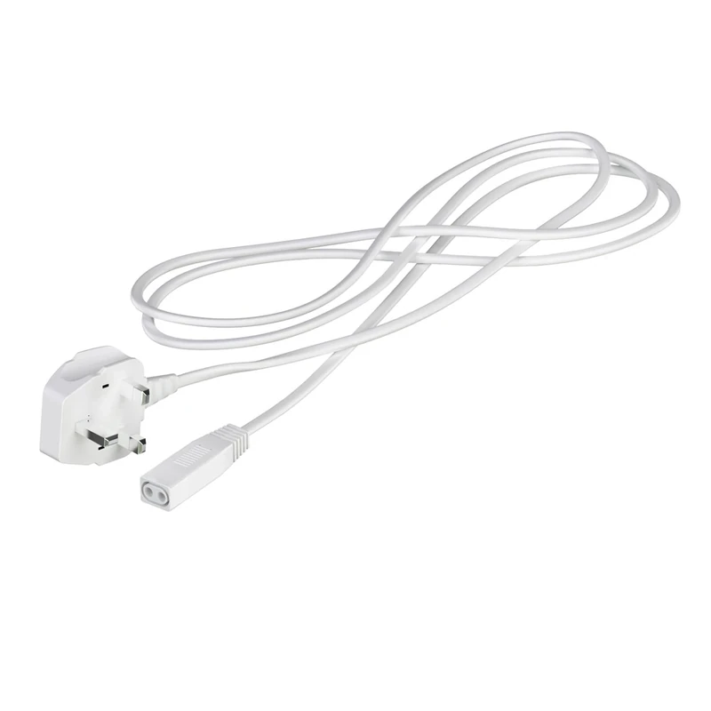 parlat Cable with BS1363 Plug for 250V Under Cabinet Light, White
