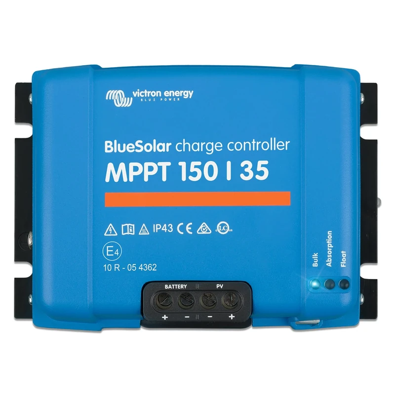 Victron Energy BlueSolar MPPT Solar Charge Controller - MPPT Charge Controller for Solar Panels - 150V 35 amp 12/24/36/48-Volt