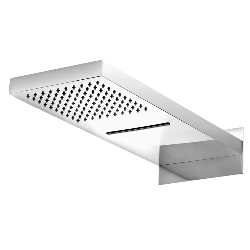 Chromed Rectengular Head for Rain Shower Multibox NAC 092K - Image 1