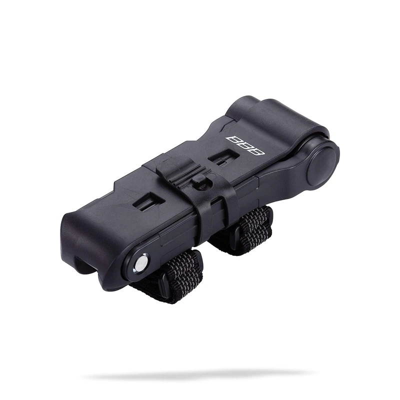 BBB Cycling, PowerFold Bike Chain Lock with Keys for Road, Mountain and Urban Bikes, High Security, Outdoor Heavy Duty Waterproof, Folding, BBL-71, 70 cm, Black