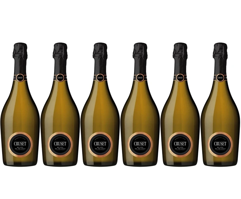 Cruset Sparkling Blanc de Blanc, 75 cl (Case of 6)
