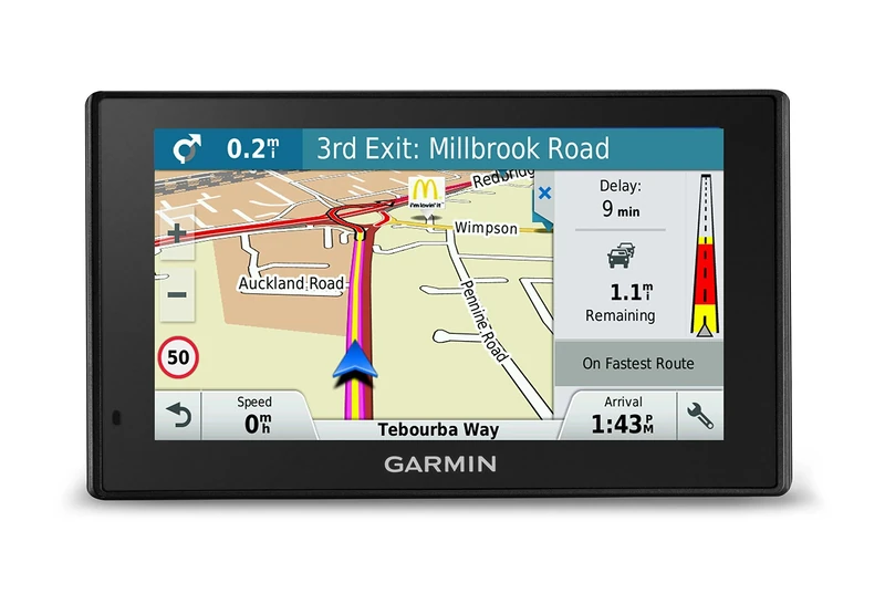 Garmin DriveSmart 50LMT-D 5-Inch Satellite Navigation System with Lifetime Map Updates and Digital Traffic for UK, Ireland and Western Europe