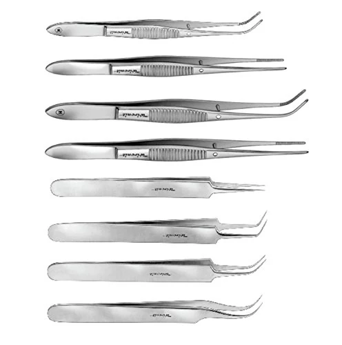 dutscher 491040 Type brucelle, wironit Stainless Steel Tweezers, Straight, 140 mm