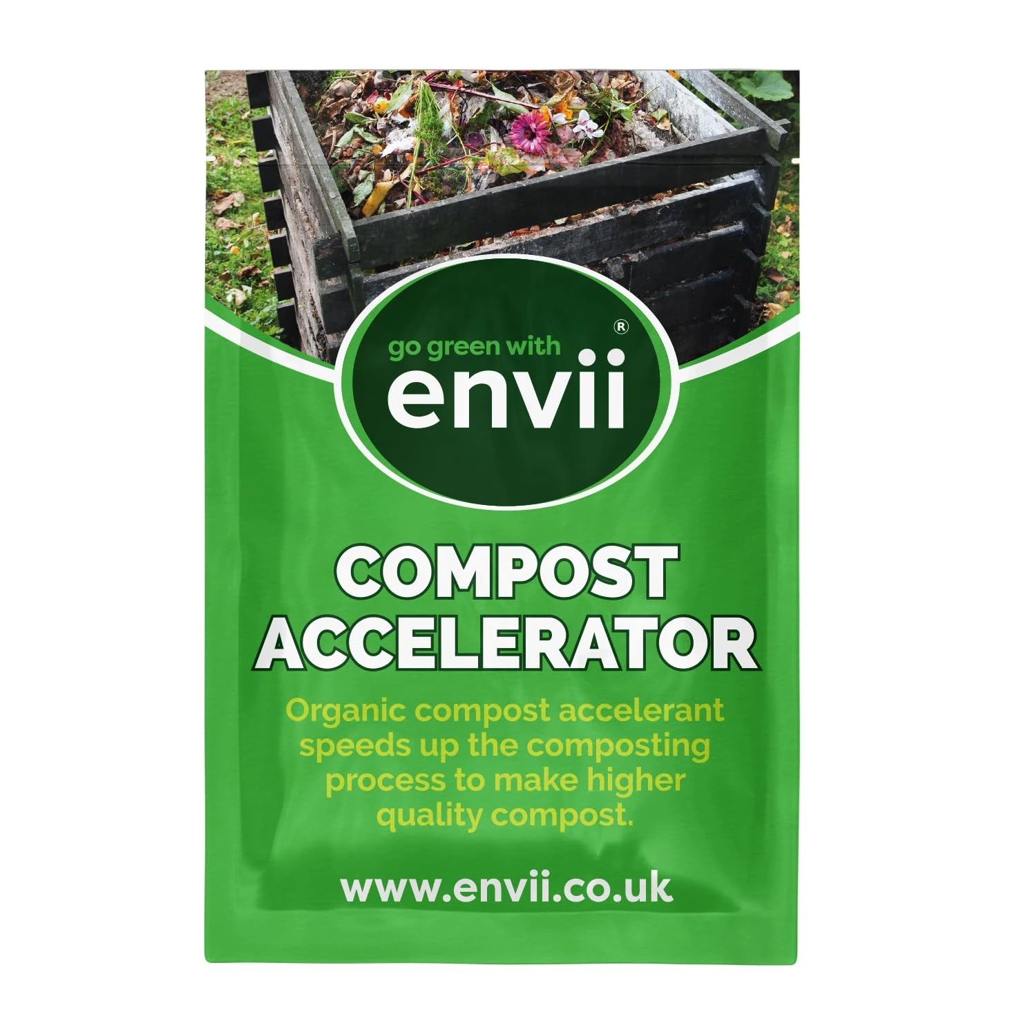 envii Compost Accelerator – Organic Compost Maker & Activator, Uses Natural Beneficial Bacteria to Speed up the Composting Process, Suitable for All Compost Bins 12 Tablets Treats 1,800L of Compost