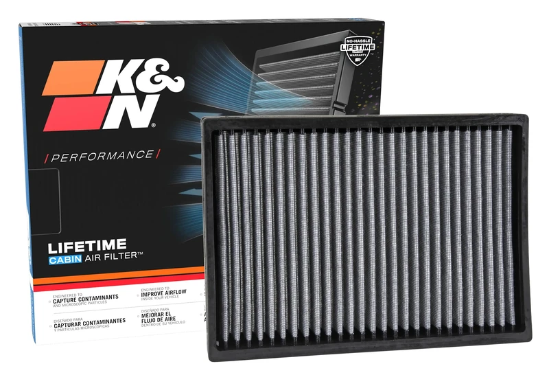 K&N Cabin Air filter compatible with Chrysler 300C & Dodge Charger/Challenger 2011-2016 (VF2027), White