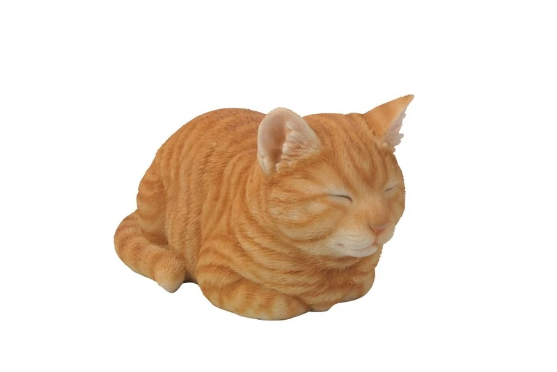Hi-Line Gift Ltd Orange Tabby Sleeping Cat Statue
