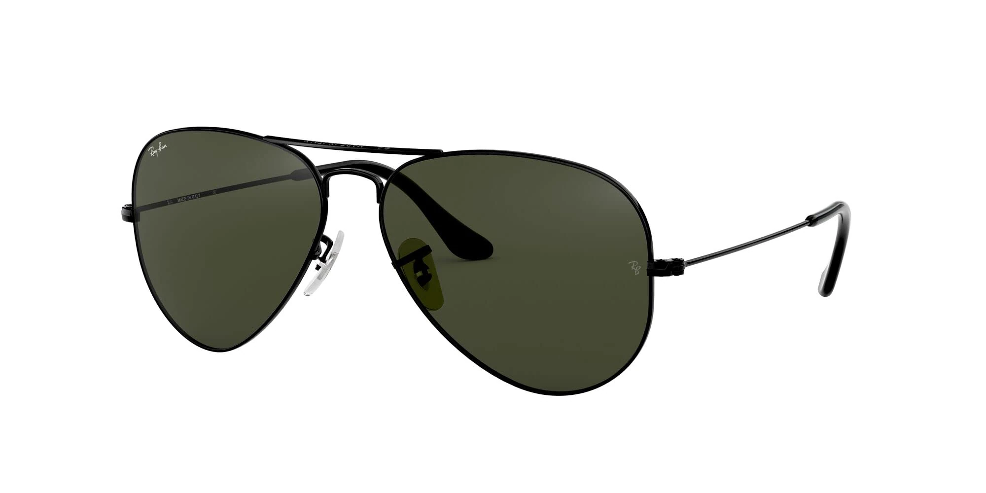 Ray-Ban AVIATOR LARGE METAL RB 3025 Black/G- Classic Green 58/14/135 unisex Sunglasses