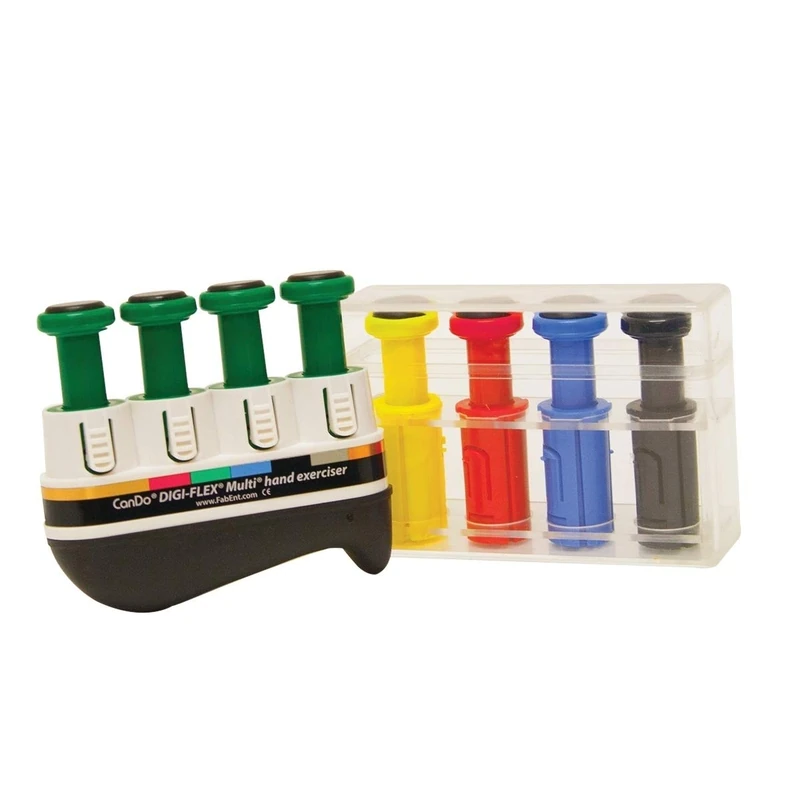 CanDo Hand exerciser, finger trainer CanDo® Digi-Flex® - 1 basic unit, 8 buttons (4 - medium, 1 - very light, 1 - light, 1 - strong, 1 - very strong) - Image 1