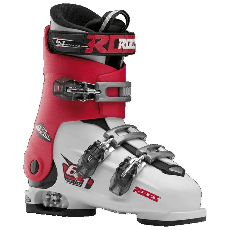 Roces Idea 22.5 ? 25.5 Children's Ski Boots Children's Adjustable, Children's, IDEA 22.5-25.5, white-Red-Black, UK 4-8