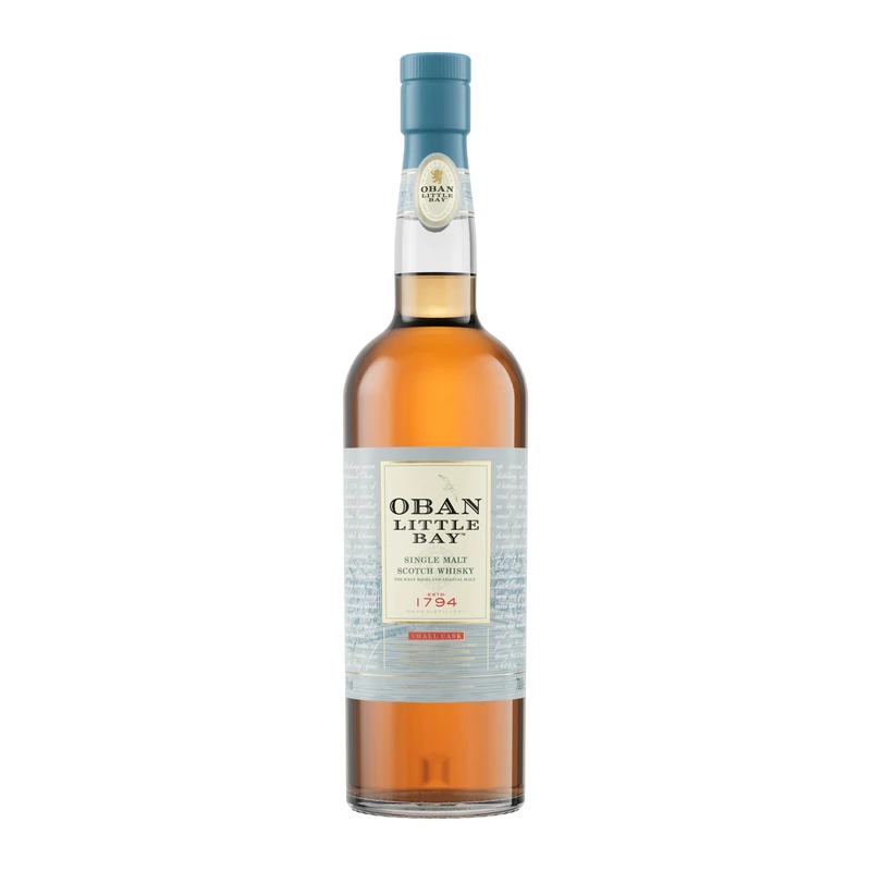Oban Little Bay Single Malt Scotch Whisky | 43% vol | 70cl | Fruity & Smooth Single Malt Whisky | Notes of Citrus & Sea Salt | Light & Smoky Scottish Whisky with a Long Finish