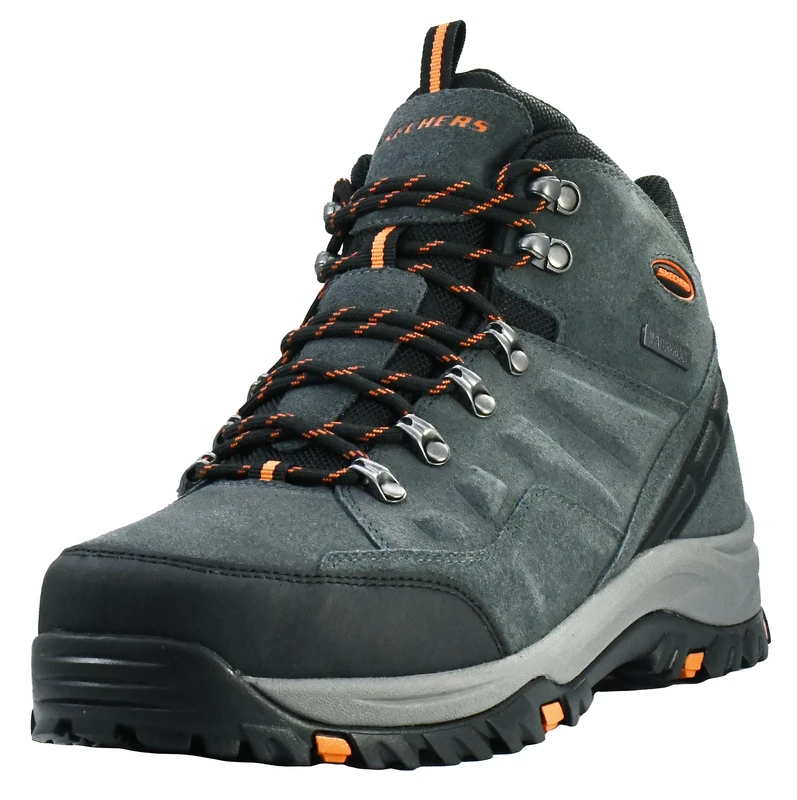 Skechers Men's Relment Pelmo High Rise Hiking Boots - Gray Suede