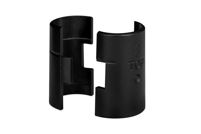 DuraSteel Shelf Brackets, Plastic, Black, 1 Inch
