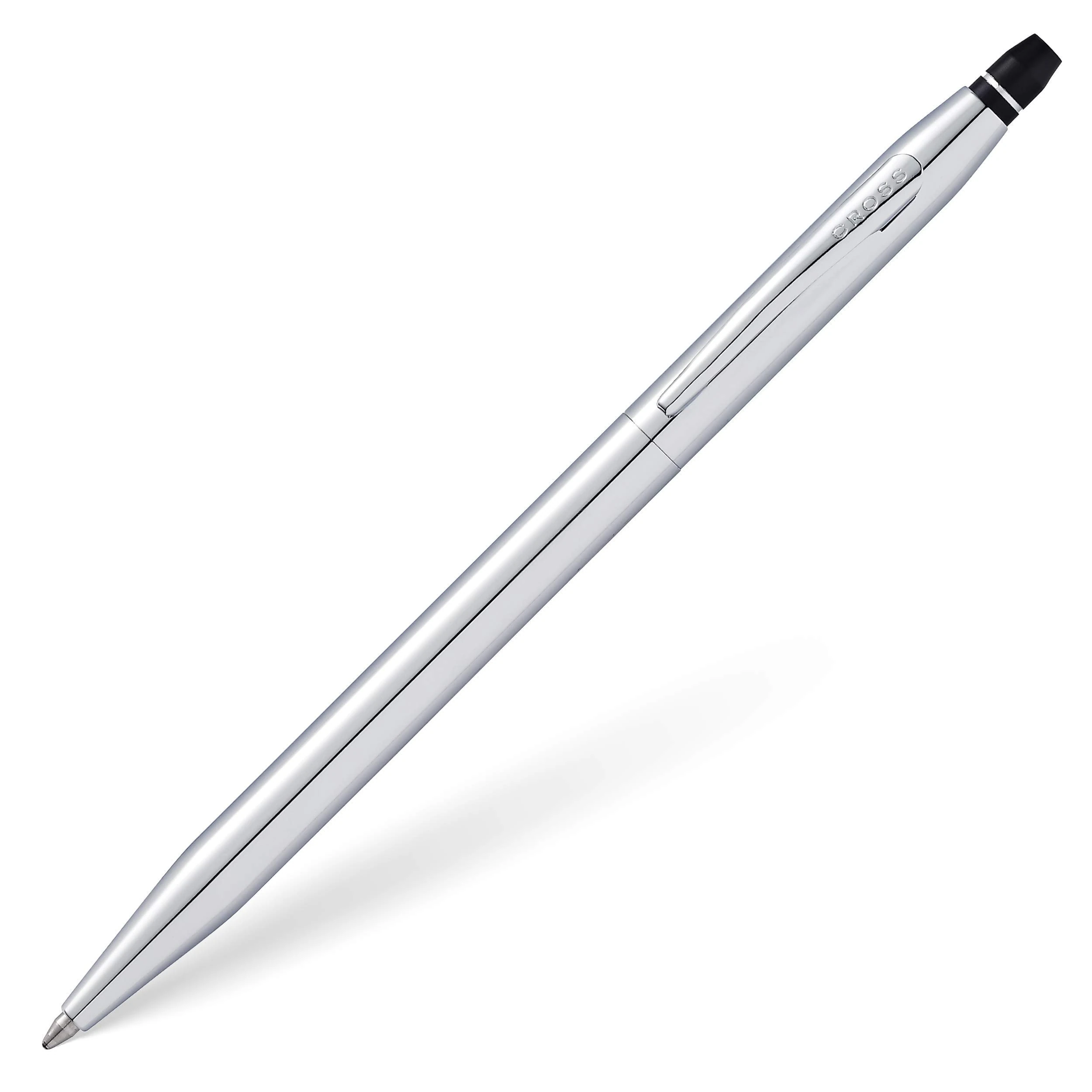 CROSS Click Polished Chrome Ballpoint Pen incl. Premium Gift Box – Refillable Medium Ballpen