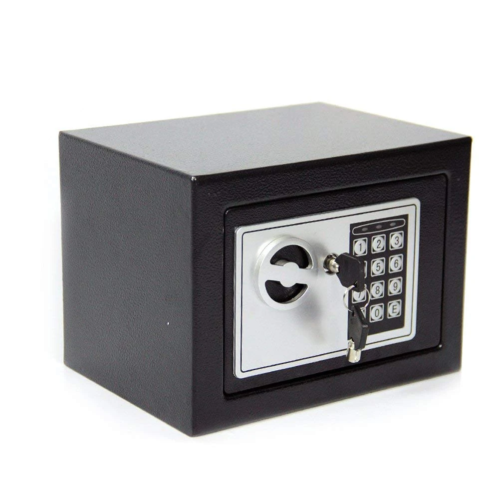 CDC⑧ 6.6L DIGITAL STEEL SAFE ELECTRONIC SECURITY HOME OFFICE MONEY CASH SAFETY BOX 2 KEYS