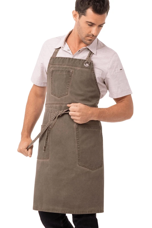 Chef Works Dorset Bib Apron (ABAQ054) - Image 1