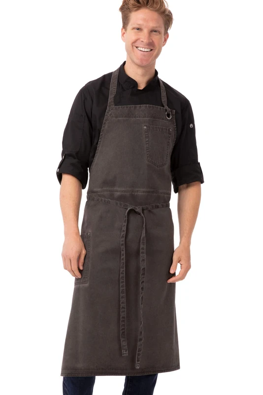 Chef Works Dorset Chefs Bib Apron (ABCAQ004) - Image 1