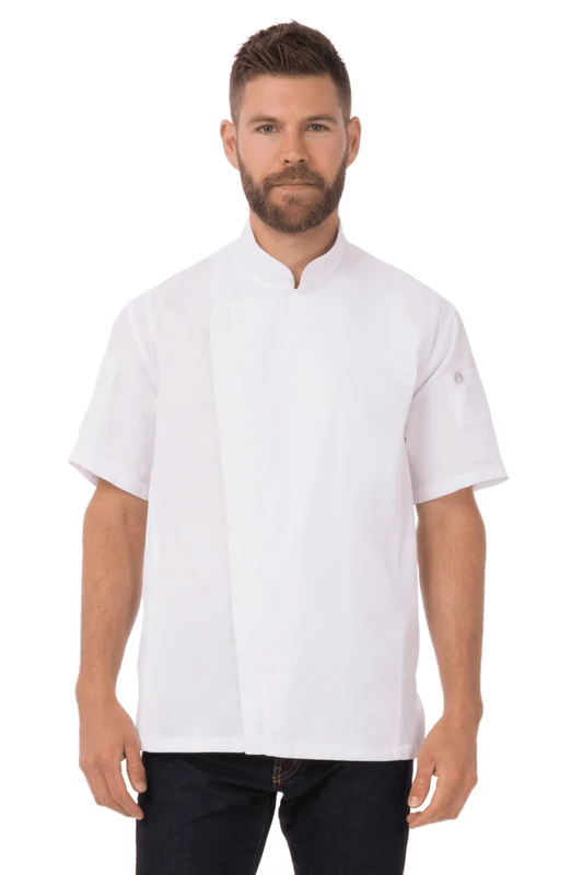 Chef Works Men's Springfield Chef Coat Jacket, White, 3XL