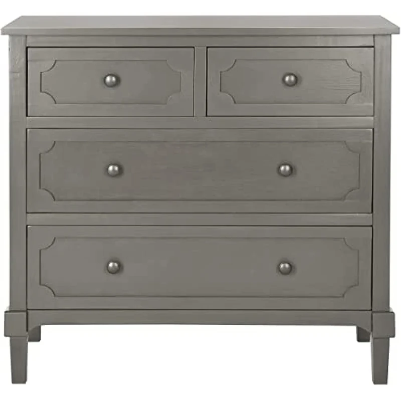 SAFAVIEH Modern Wooden Console with Storage, in Grey, 80 X 35 X 75