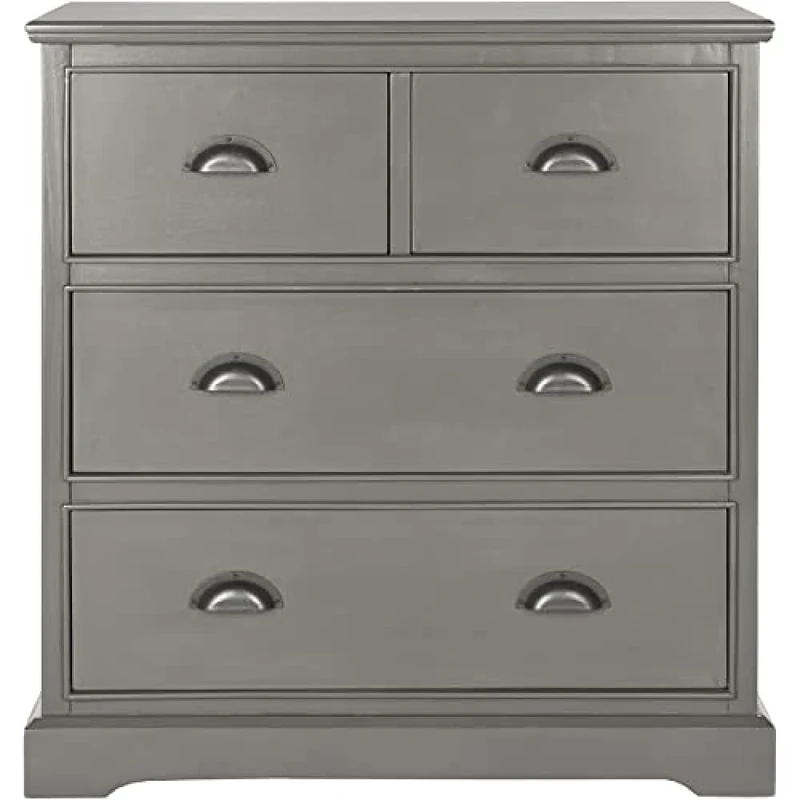 SAFAVIEH Modern Wooden Chest of Drawers, in Grey, 75 X 35 X 80