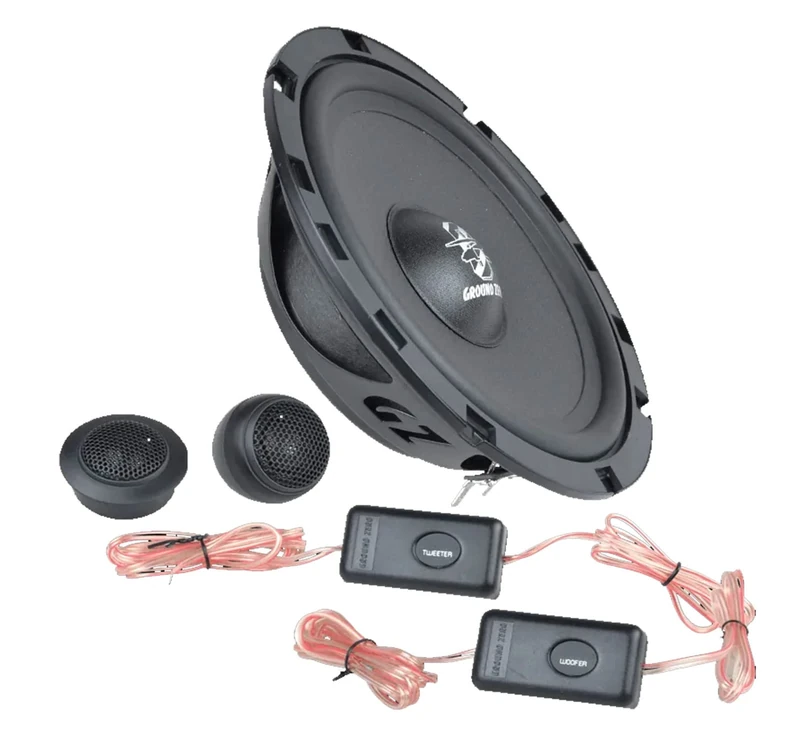 GROUND ZERO GZIC 650FX 6.5″ 2-way Component Speaker System - 140 W Peak - 0.79" Tweeter