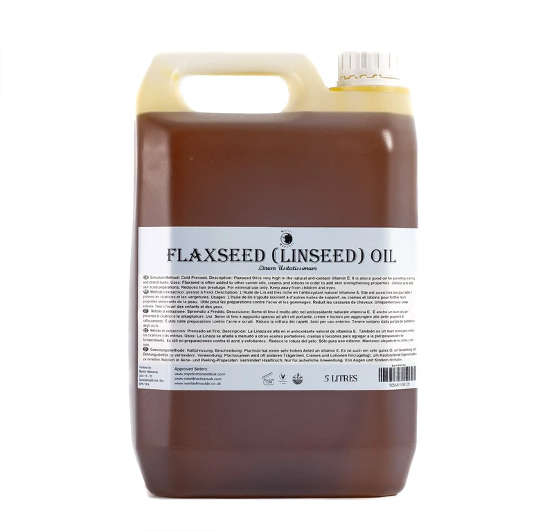 Mystic Moments | Flaxseed (Linseed) Oil - 10 Litres - 100% Pure