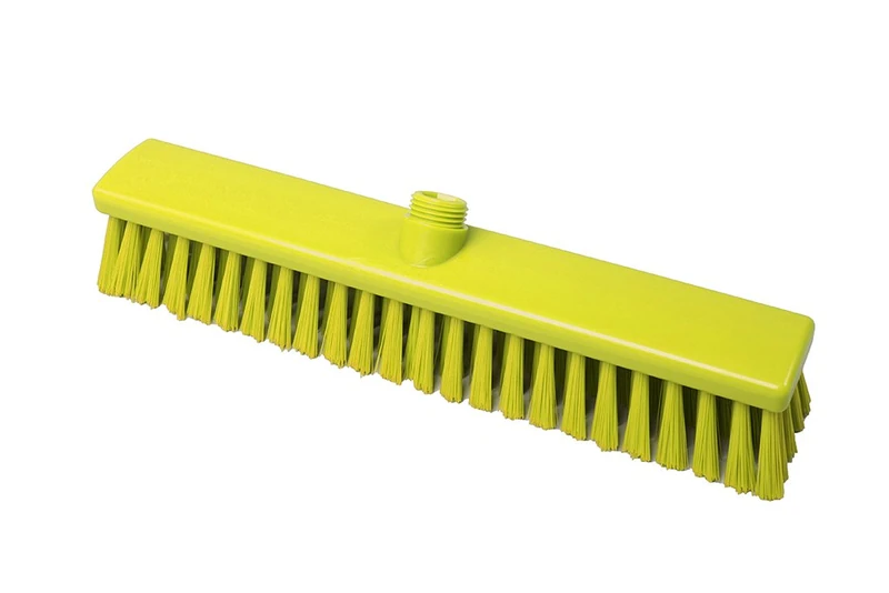 Maya Professional Tools 15009-4 Semi-Hard Fibre Sweeping Brush, 15.74" x 2.36", 400 mm x 60 mm, YellowFBK/Food Safety - Image 1