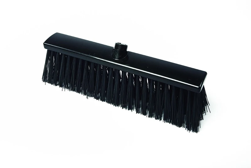 Maya Professional Tools 15008-6 Hard Fibre Sweeping Brush, 15.74" x 2.36", 400 mm x 60 mm, BlackFBK/Food Safety