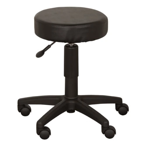 Norwood Commercial Furniture NOR-T1000-SO Adjustable-Height Vinyl Utility Stool, Black