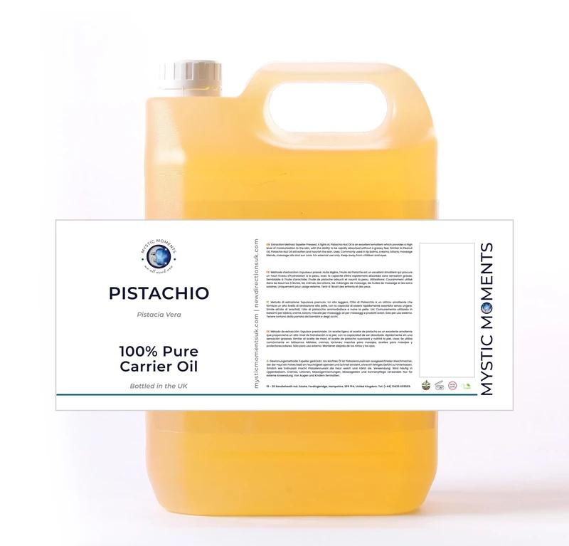 Mystic Moments | Pistachio Carrier Oil 10 Litres - Pure & Natural Oil | Vegan GMO Free