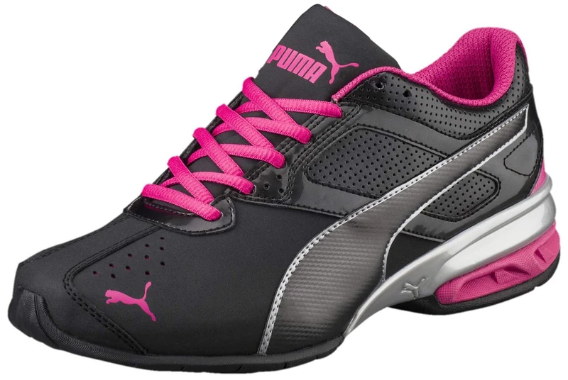 PUMA Women's Tazon 6 WN's Fm Cross-Trainer Shoe, Black/Silver/Beetroot Purple, 6.5 UK