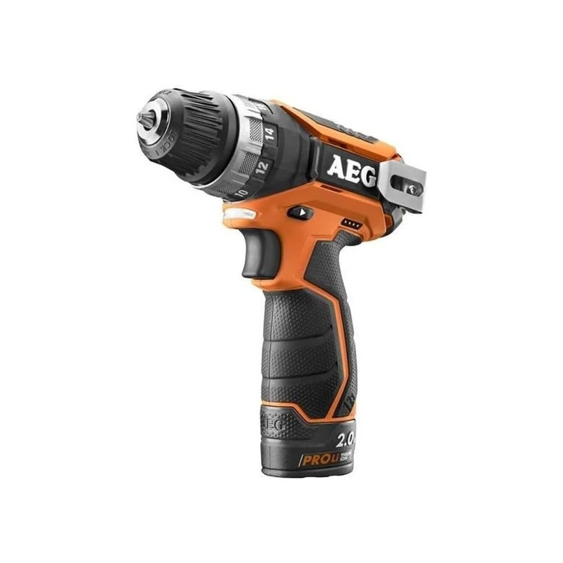AEG Cordless Compact Drill BS 12 C2/2 Ah, 1 Piece, 4935447867