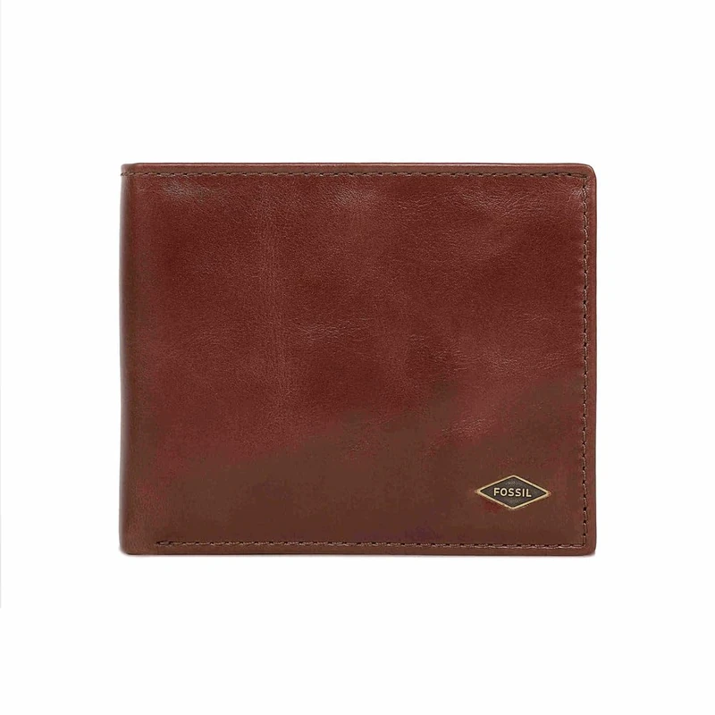 Fossil Wallet for Men Ryan, Leather Bifold Dark brown 11.4 cm L x 2.5 cm W x 9.5 cm H ML3736201