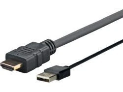 vivolink prohdmiusb3 3 m HDMI USB A Black Adapter Video Cable – Video Cable Adapters (3 m, HDMI, USB A, male, Male, Black)