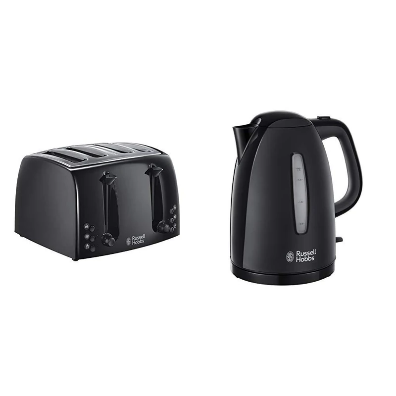Russell Hobbs Textures 4-Slice Toaster and 1.7L Kettle Set