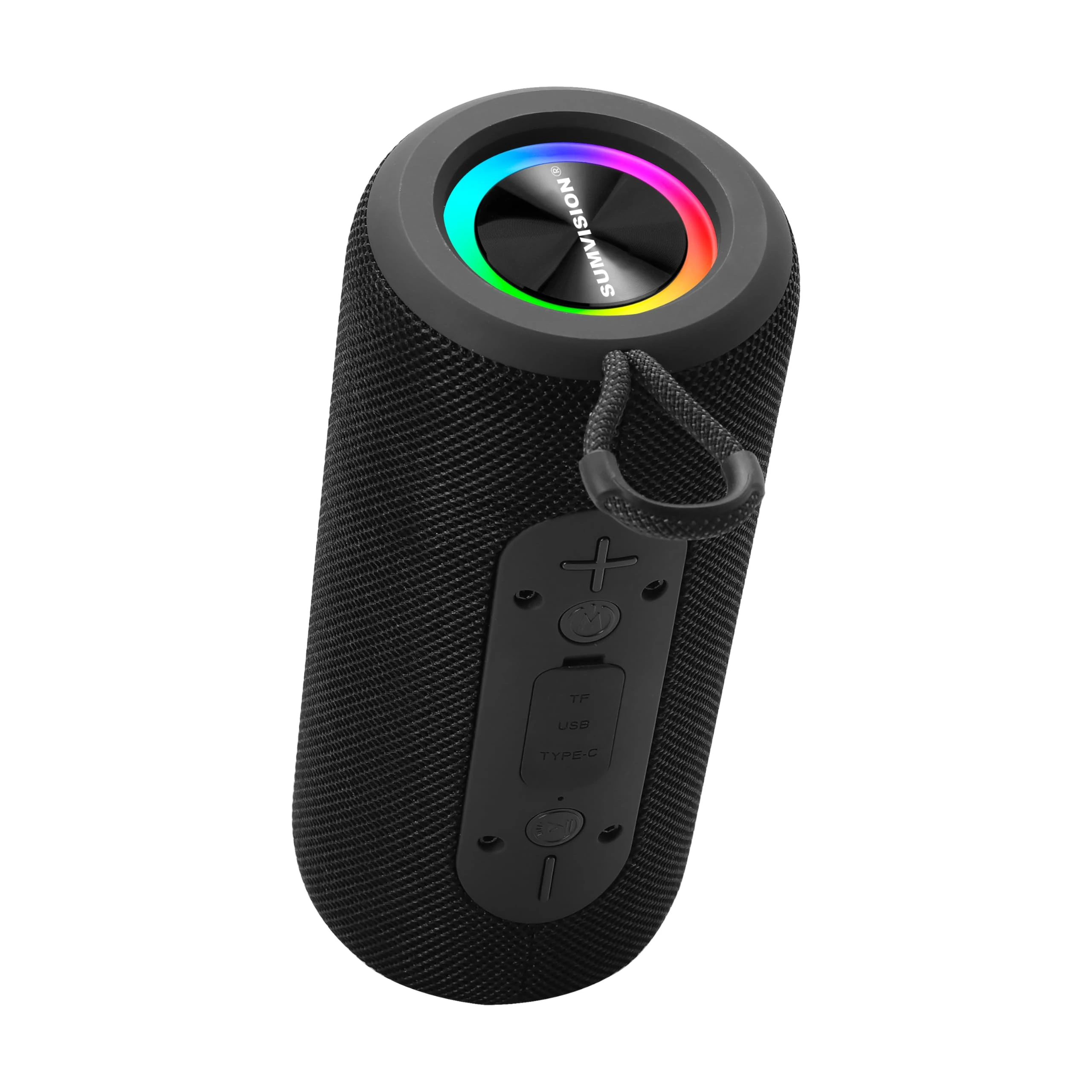 Sumvision Monic Harmony Portable Bluetooth Speaker True Wireless Stereo Speakers 3D Sound Enhance Double Bass RGB 24Hr 2400mAh Bluetooth 5.3 USB C Fast Charge Drop Protection UK Design UK Tech Support