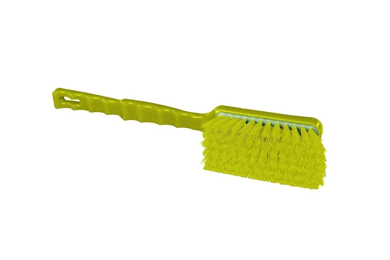 Maya Professional Tools 90232-4 Wide Head Multipurpose Brush, Semi-Hard Fibre, Resin System, 16.14" x 2.16", 410 mm x 55 mm, YellowFBK/Food Safety