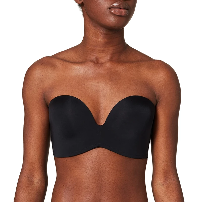 Wonderbra Women Ultimate Strapless Bra , Black, 38E