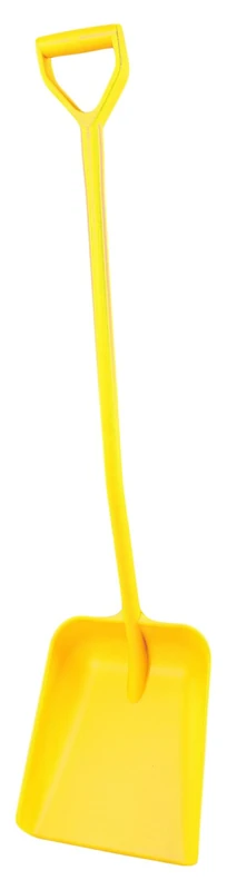 FBK 15104 – 4 Single Shovel, Long Handle, 300 x 380 x 1330 mm, Yellow - Image 1