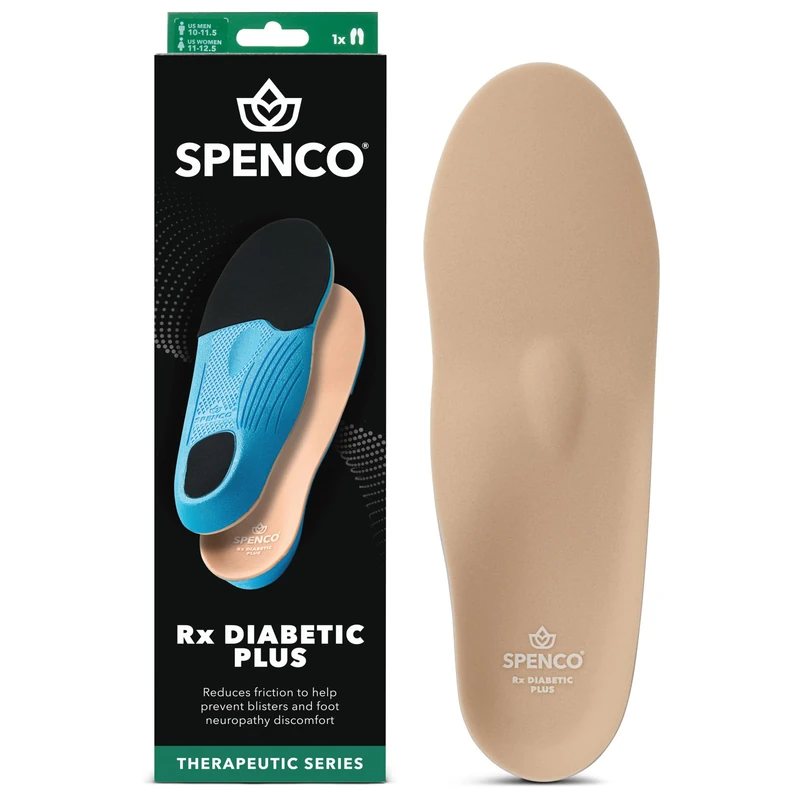 Spenco Medics Diabetics Plus Full Length Arch Support Insole, Men's 12-13.5 - Image 1