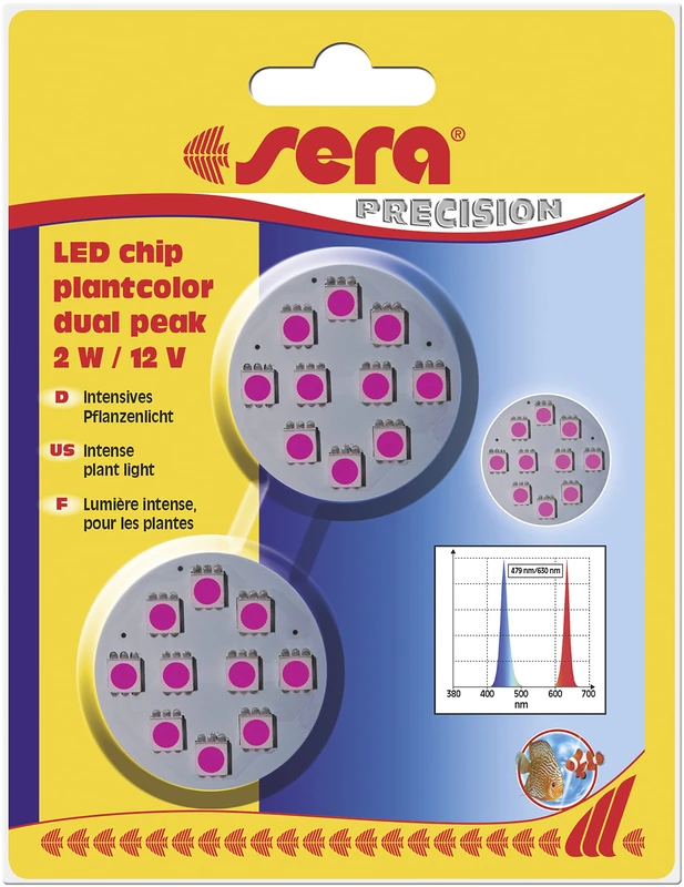 sera LED chip plantcolor Dual Peak - Intensive Growth Light for Plants and Corals.