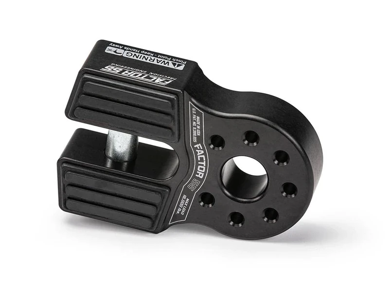 Factor 55 00050-04 Flatlink Original Folding Winch Shackle Bracket Max Load Rating 16,000 lb Ultimate Failure Greater Than 40,000 lb Ideal for 4x4 Off Road Adventures – Black