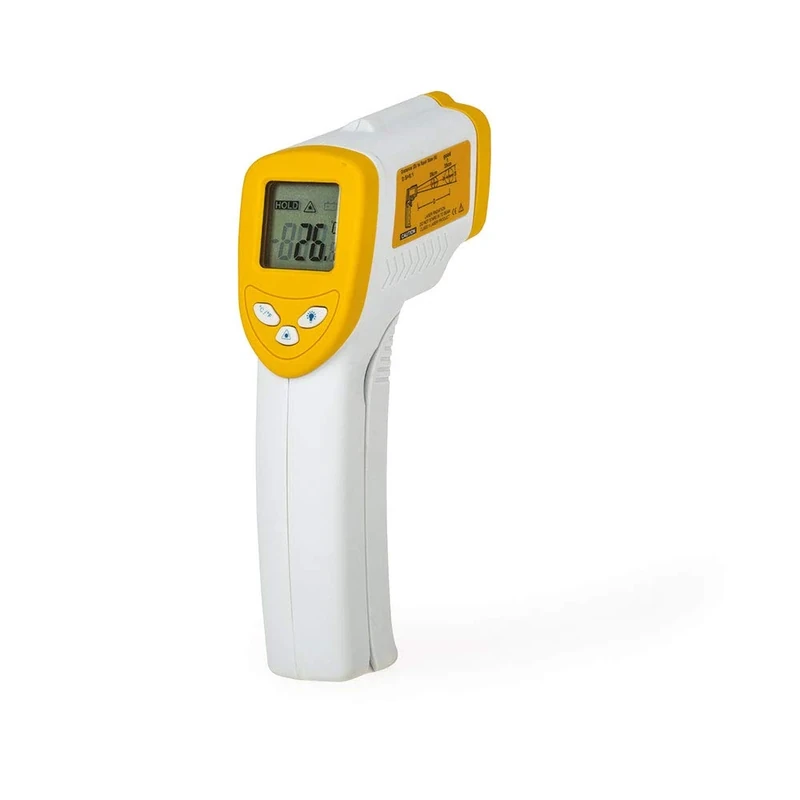 DECORA Infrared Thermometer, Yellow, 13 x 8 x 5 cm - Image 1