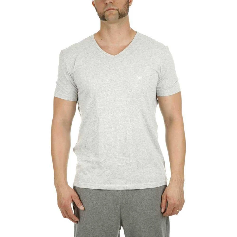 Emporio Armani Men's 2 Pack V-Neck V-Neck T-Shirts 111648 CC722 Value Pack - Multicolour - X-Large