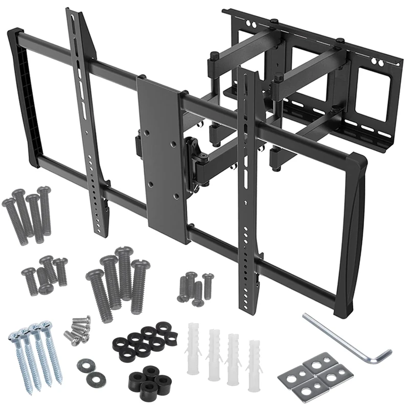 Maclean MC-679 60"-100" X-Large Heavy-duty Full Motion Curved & Flat Panel TV Wall Mount