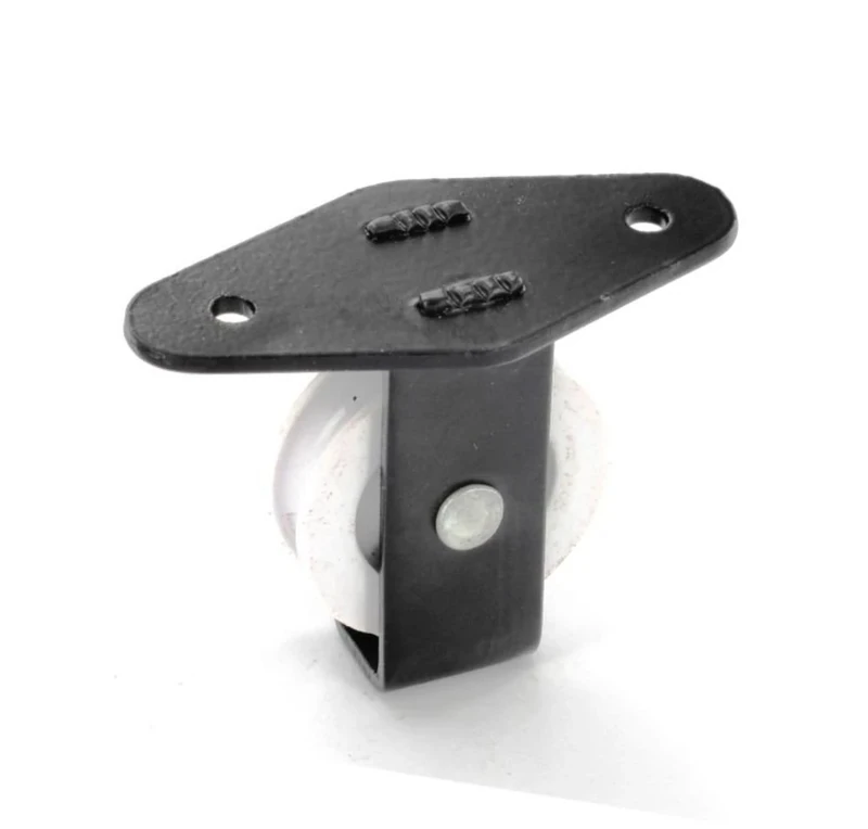 Charles Watson Single Washing Line Pulley Cord Wheel - 38mm Black Plastic Pulley