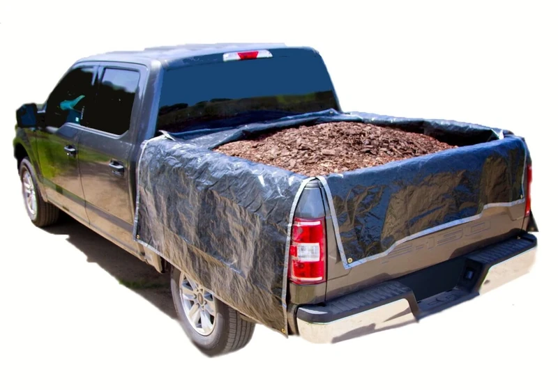 Portable Truck Bed Liner Heavy Duty, Adjustable Truck tarp to Protect Your Full Size Truck Bed ((3) Full Size Truck - Bed Length (Large) 90"- 100")
