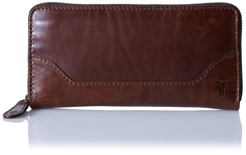 FRYE Melissa Zip Wallet, Dark Brown