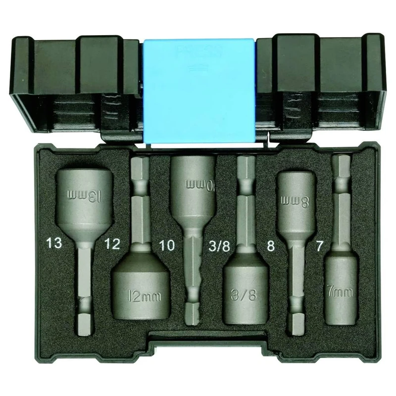 GEDORE 666-006 Bit Box Socket Spanner Machine Holder 6 Pieces