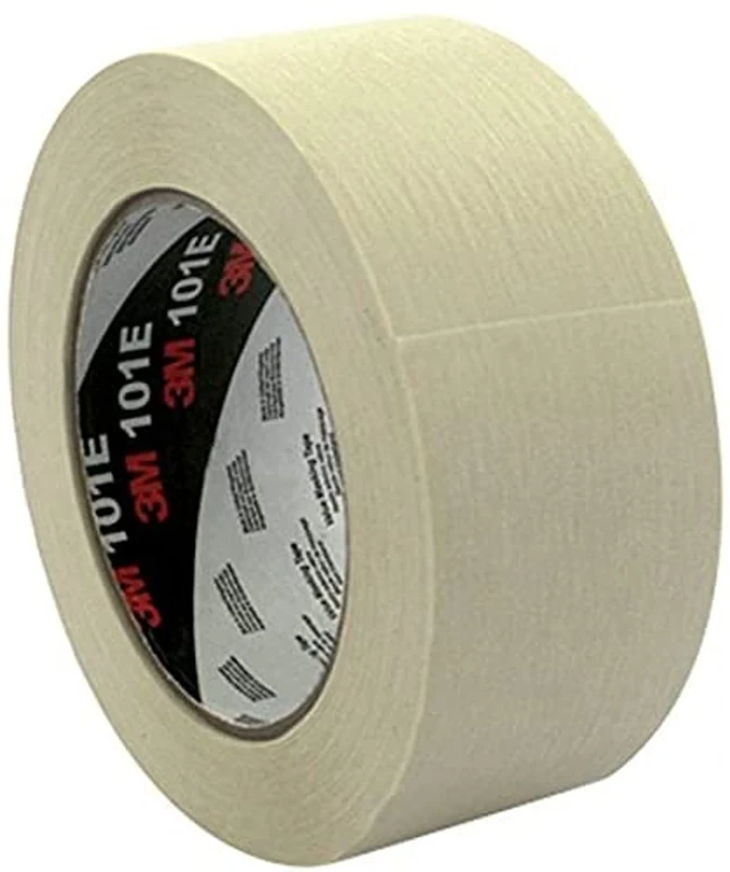 3M UU001576998 101E Value Masking Tape, 24 mm x 50 m, Beige (Pack of 9)