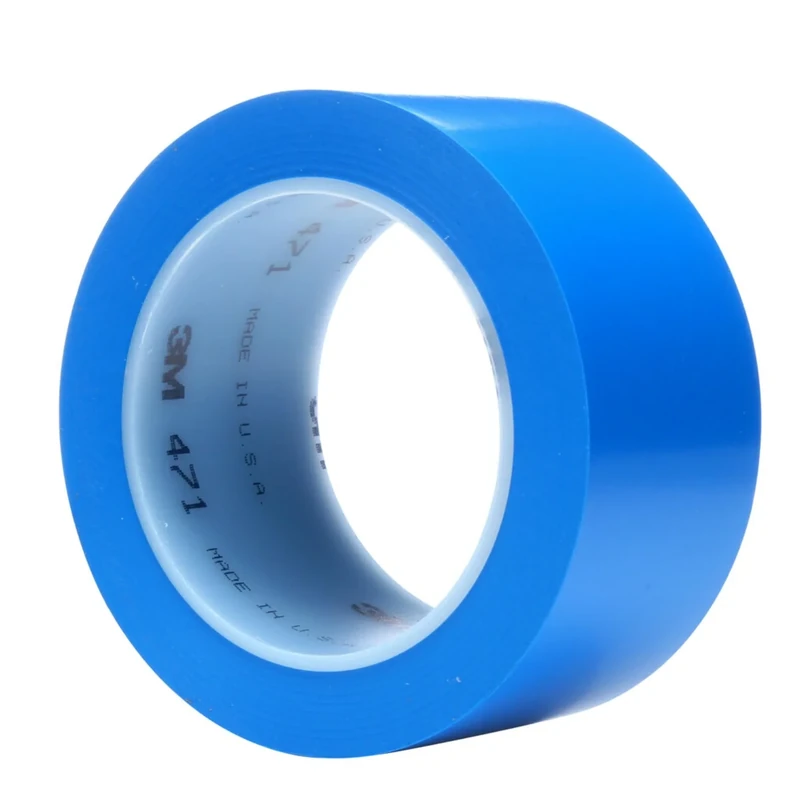 3M 471 Vinyl Tape, 50 mm x 33 m, Blue, Pack of 24